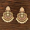 Kundan Long Earring With Gold Plating