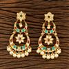 Kundan Chand Earring With Gold Plating