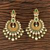 Kundan Chand Earring With Gold Plating