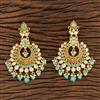 Kundan Chand Earring With Gold Plating