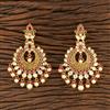 Kundan Chand Earring With Gold Plating