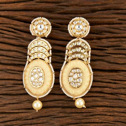 Kundan Stone Earring With Gold Plating