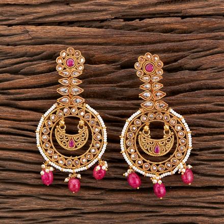 Antique Moti Earring With Gold Plating