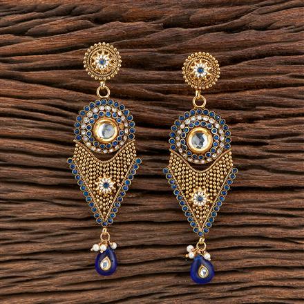 Antique Long Earring With Gold Plating