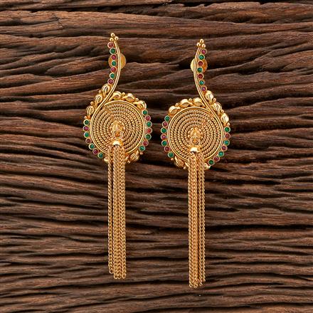 Antique Long Earring With Gold Plating