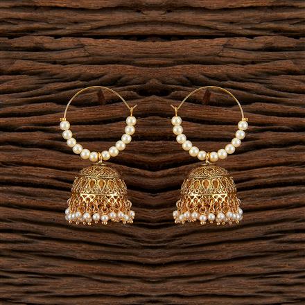 Antique Moti Earring With Gold Plating