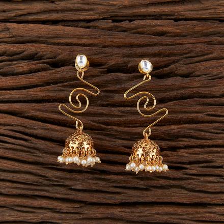 Antique Moti Earring With Gold Plating