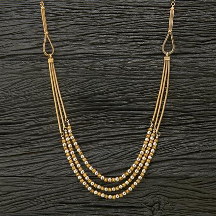 Western Long Necklace With 2 Tone Plating