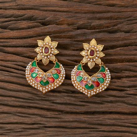 Antique Chand Earring With Gold Plating