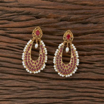 Antique Pearl Earring With Gold Plating