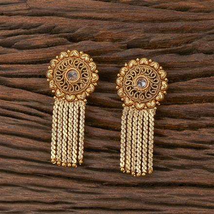 Antique Long Earring With Gold Plating