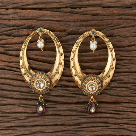 Antique Moti Earring With Gold Plating