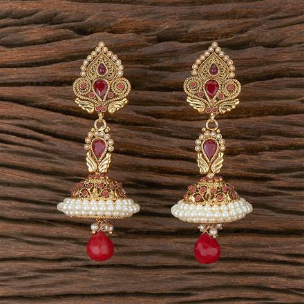 Antique Pearl Earring With Gold Plating