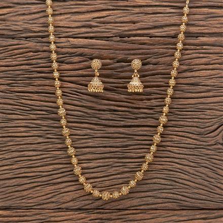 Antique Plain Gold Necklace With Gold Plating