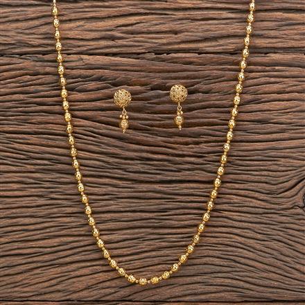 Antique Plain Gold Necklace With Gold Plating
