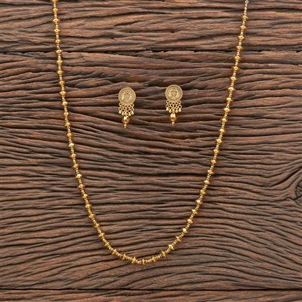 Antique Long Necklace With Gold Plating