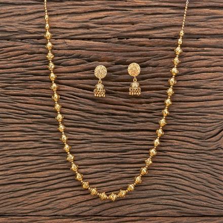 Antique Long Necklace With Gold Plating