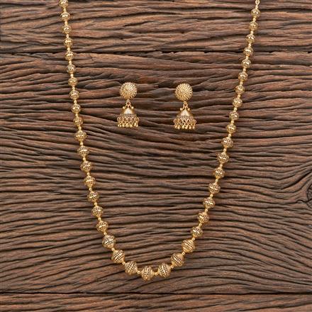 Antique Long Necklace With Gold Plating