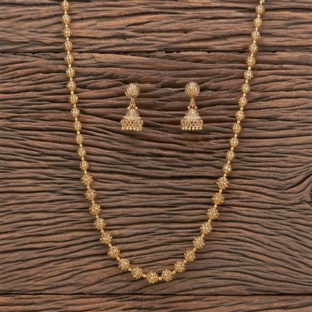 Antique Plain Gold Necklace With Gold Plating