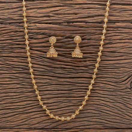 Antique Plain Gold Necklace With Gold Plating