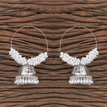 Jhumki With Oxidised Plating