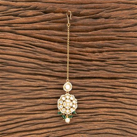 Kundan Moti Tikka With Gold Plating