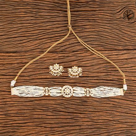 Kundan Choker Necklace With Gold Plating