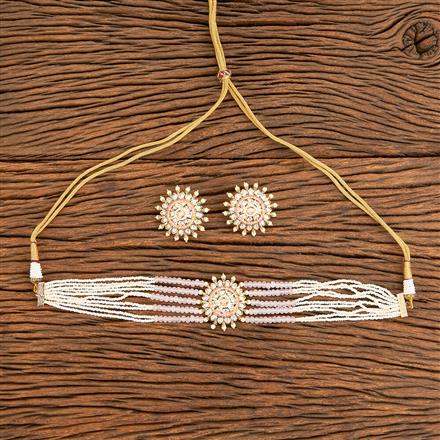 Kundan Choker Necklace With Gold Plating