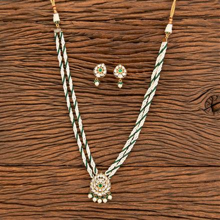 Kundan Mala Pendant Set With Gold Plating