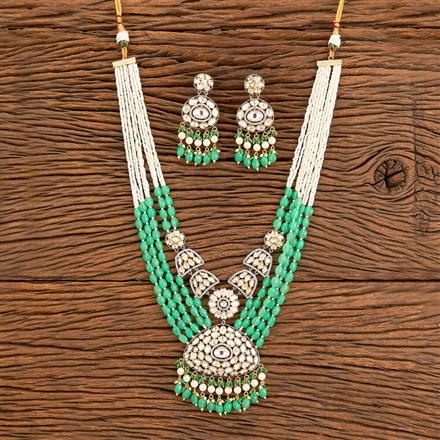 Kundan Moti Necklace With Victorian Plating