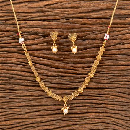 Antique Delicate Necklace With Gold Plating