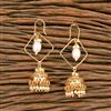 Antique Moti Jhumki With Gold Plating