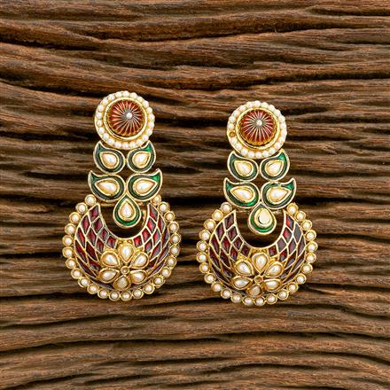 Antique Chand Earring With Gold Plating