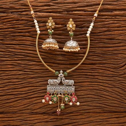 Antique Classic Necklace With 2 Tone Plating