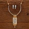 Antique Stiff Necklace With 2 Tone Plating
