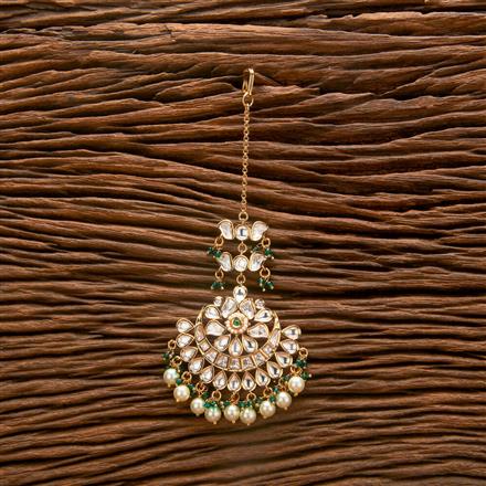 Kundan Moti Tikka With Gold Plating