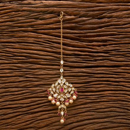 Kundan Moti Tikka With Gold Plating