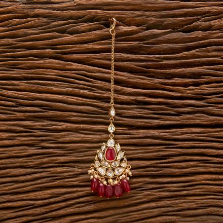 Kundan Moti Tikka With Gold Plating