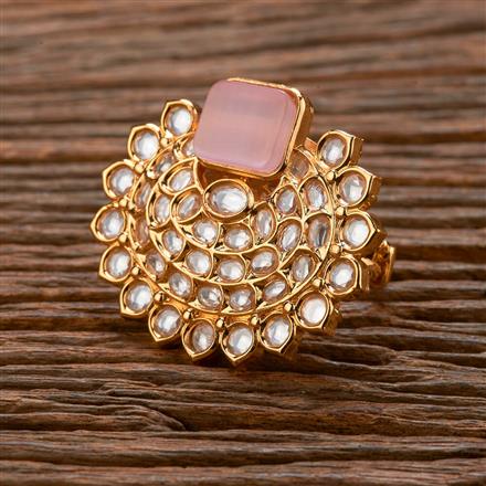 Antique Adjustable Ring With Rose Gold Plating