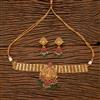 Antique South Indian Necklace With Matte Gold Plating