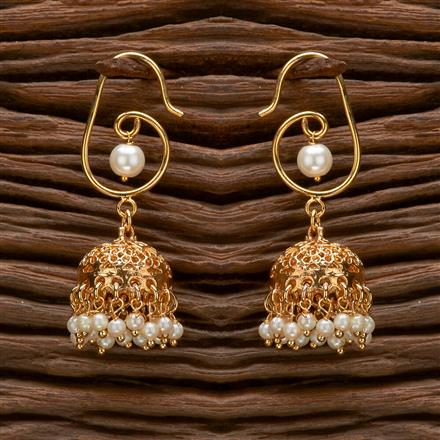 Antique Jhumki With Gold Plating