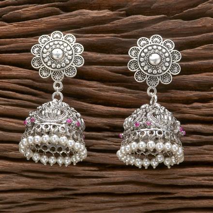 Moti Jhumki With Oxidised Plating