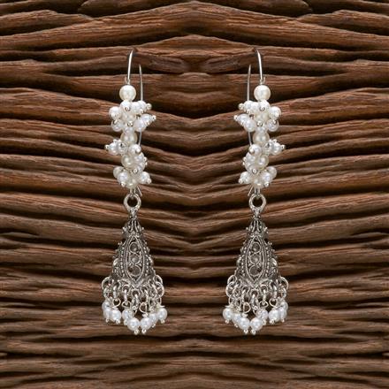 Moti Jhumki With Oxidised Plating