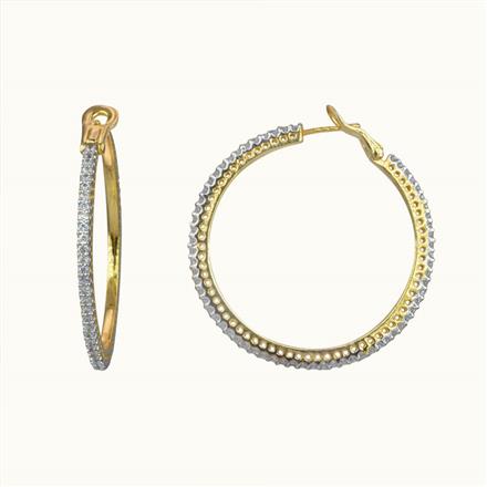 American Diamond Bali with 2 tone plating