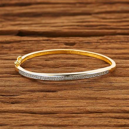 CZ Delicate Kada with 2 tone plating