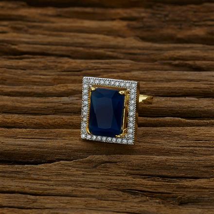 CZ Classic Ring with 2 tone plating