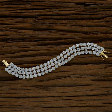 CZ Classic Bracelet with 2 tone plating
