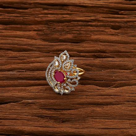 CZ Classic Ring with 2 tone plating