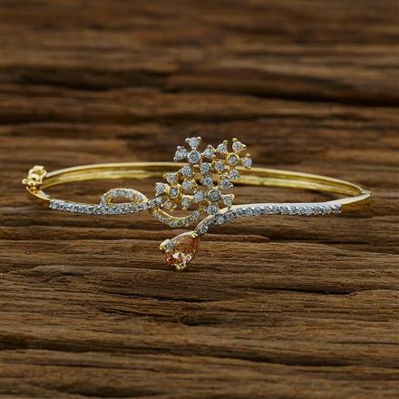 CZ Classic Kada with 2 tone plating