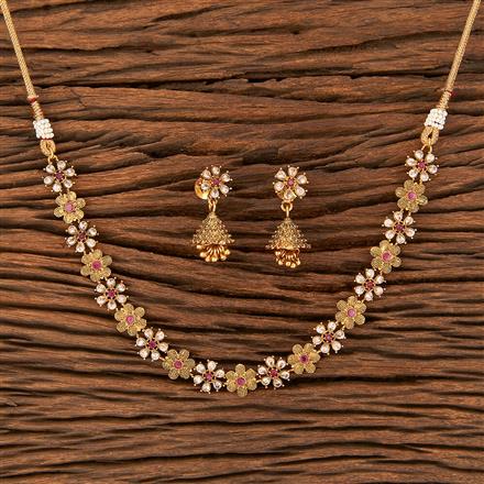 Antique Delicate Necklace With Gold Plating